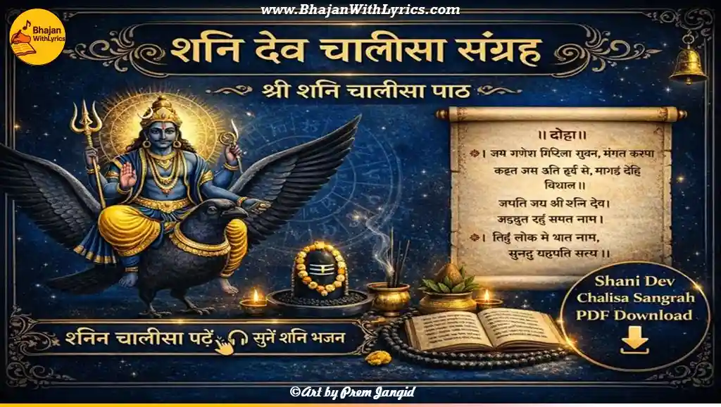 Shani Dev Chalisa Sangrh: श्री शनि चालीसा पाठ - with Hindi lyrics