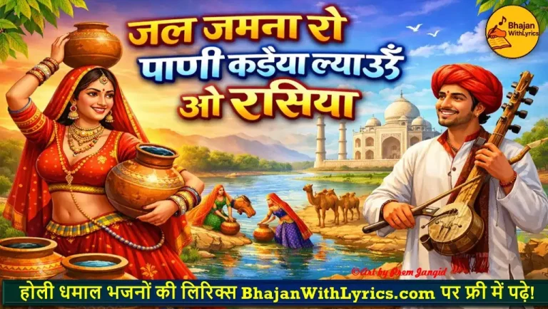 जळ जमना रो पाणी कइया, ल्याऊं ओ रसिया लिरिक्स | राजस्थानी गीत लिरिक्स
