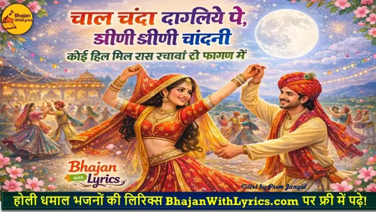 चाल चंदा डागलिये पे, झीणी झीणी चांदनी लिरिक्स | Rajasthani Geet Lyrics